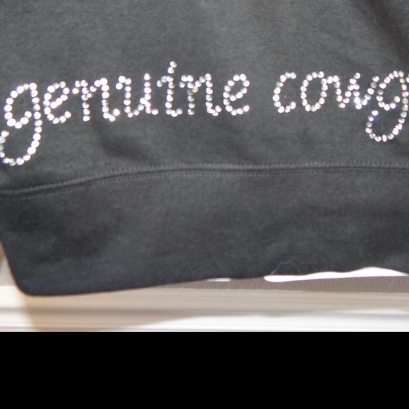 Genuine Ranch Brand Embellished Cowgirl Hoodie Sweatshirt Size Medium - Picture 7 of 9